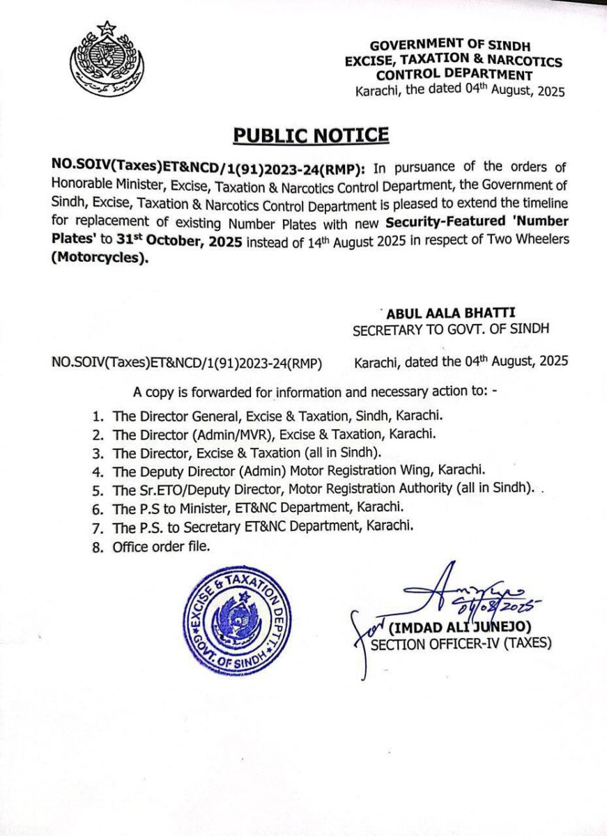 Number Plates Notification
